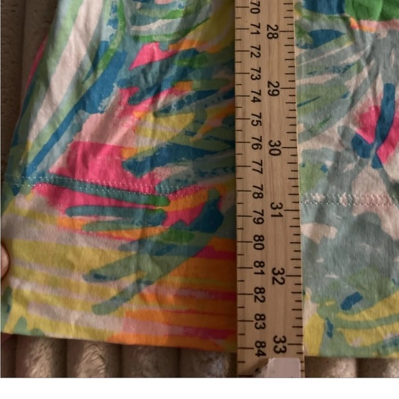 Lilly Pulitzer Marlowe T-Shirt Dress Womens XS Green Sea Salt & Sun Knee Length - Picture 3 of 7